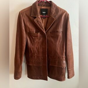 Vintage Mossimo Brown Leather Jacket
